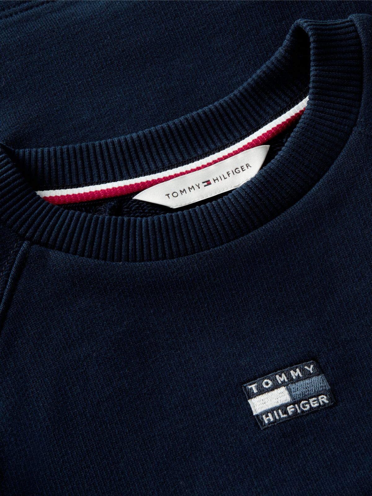 Raglan Sleeve Relaxed Terry Sweatshirt — Blue