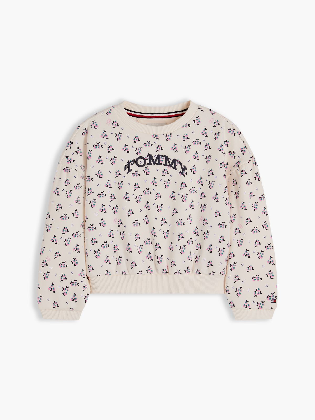 Logo Relaxed Terry Sweatshirt — Beige