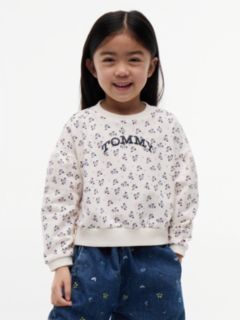 Logo Relaxed Terry Sweatshirt — Beige 1