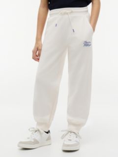Rope Logo Terry Relaxed Joggers — Beige 2