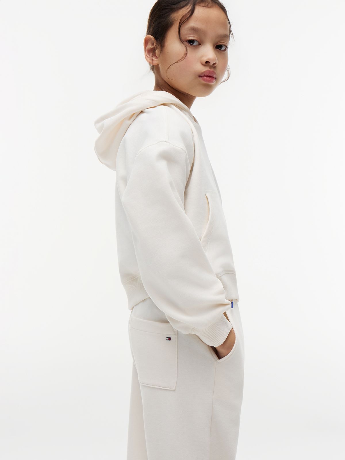 Rope Logo Terry Relaxed Joggers — Beige