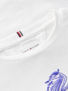 Graphic Flutter Sleeve Relaxed Jersey T-Shirt — White 6