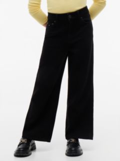 Mabel High Rise Wide Leg Black Jeans — Black 2
