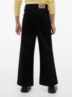 Mabel High Rise Wide Leg Black Jeans — Black 4
