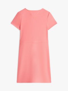 Adaptive Repeat Logo Waistband Skater Dress — Pink 2