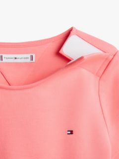 Adaptive Repeat Logo Waistband Skater Dress — Pink 3