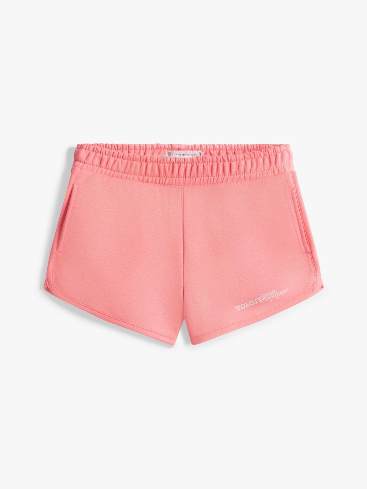 Adaptive Glitter Logo Sweat Shorts — Pink