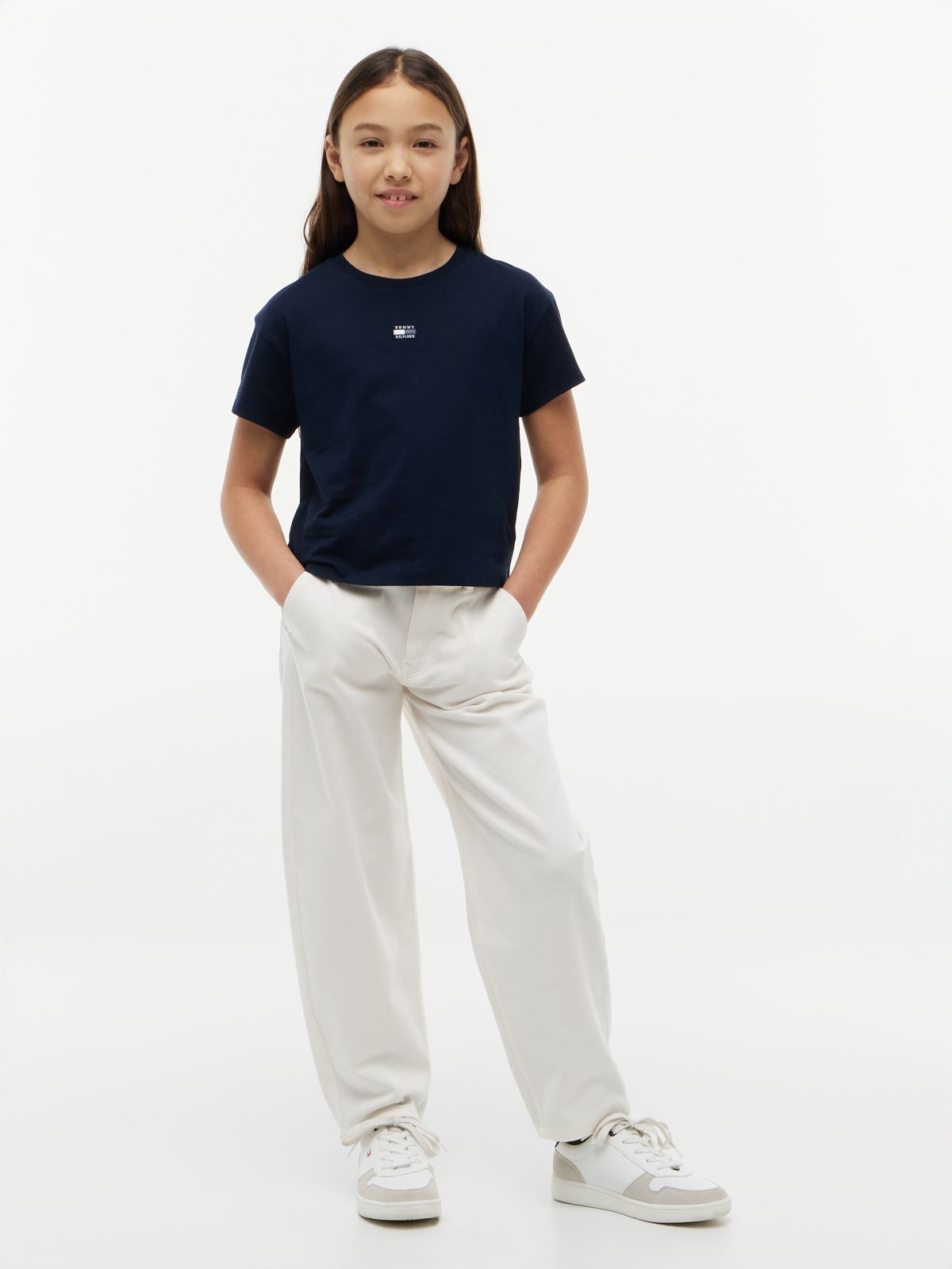 Tonal Flag Relaxed T-Shirt — Blue