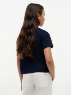 Tonal Flag Relaxed T-Shirt — Blue 4