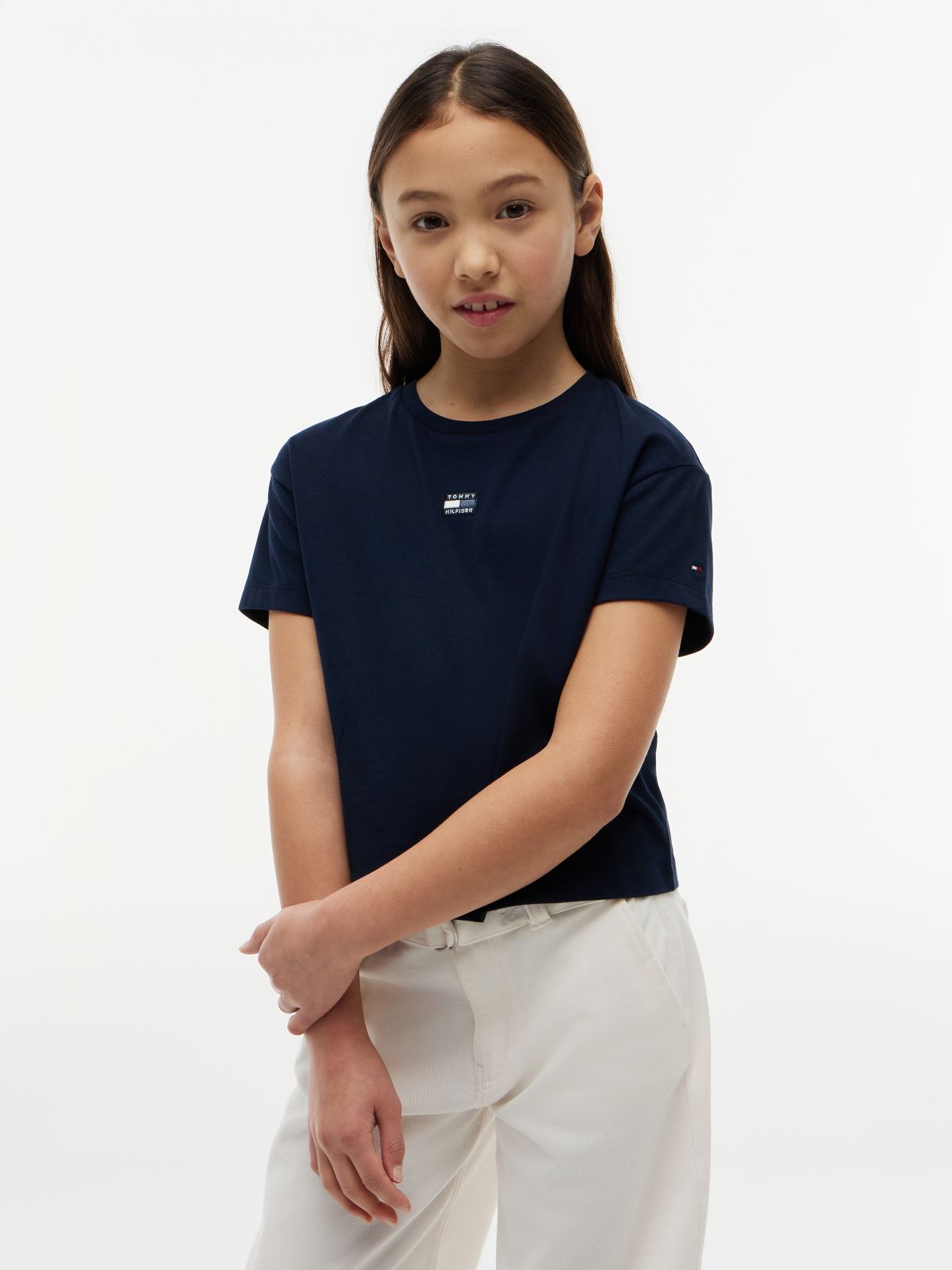 Tonal Flag Relaxed T-Shirt — Blue