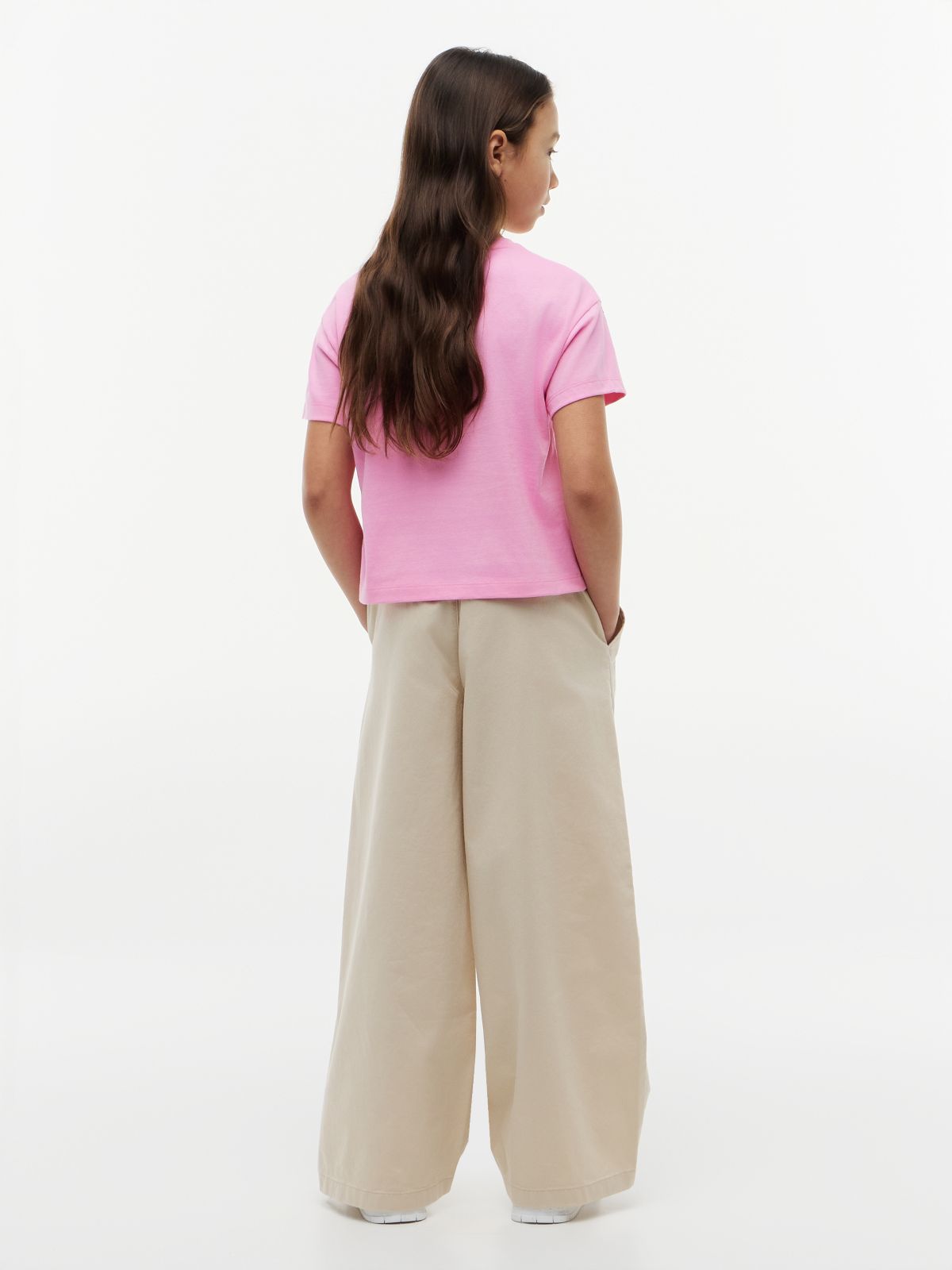 Tonal Flag Relaxed T-Shirt — Pink