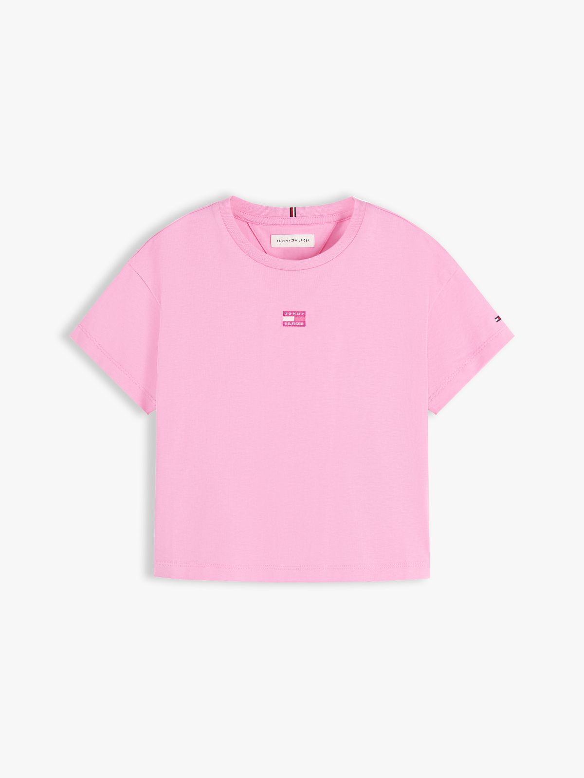 Tonal Flag Relaxed T-Shirt — Pink