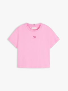 Tonal Flag Relaxed T-Shirt — Pink 5