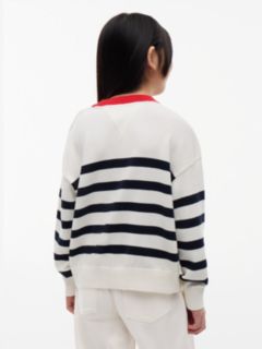 Gold-Tone Button Relaxed Jumper — Multi 4