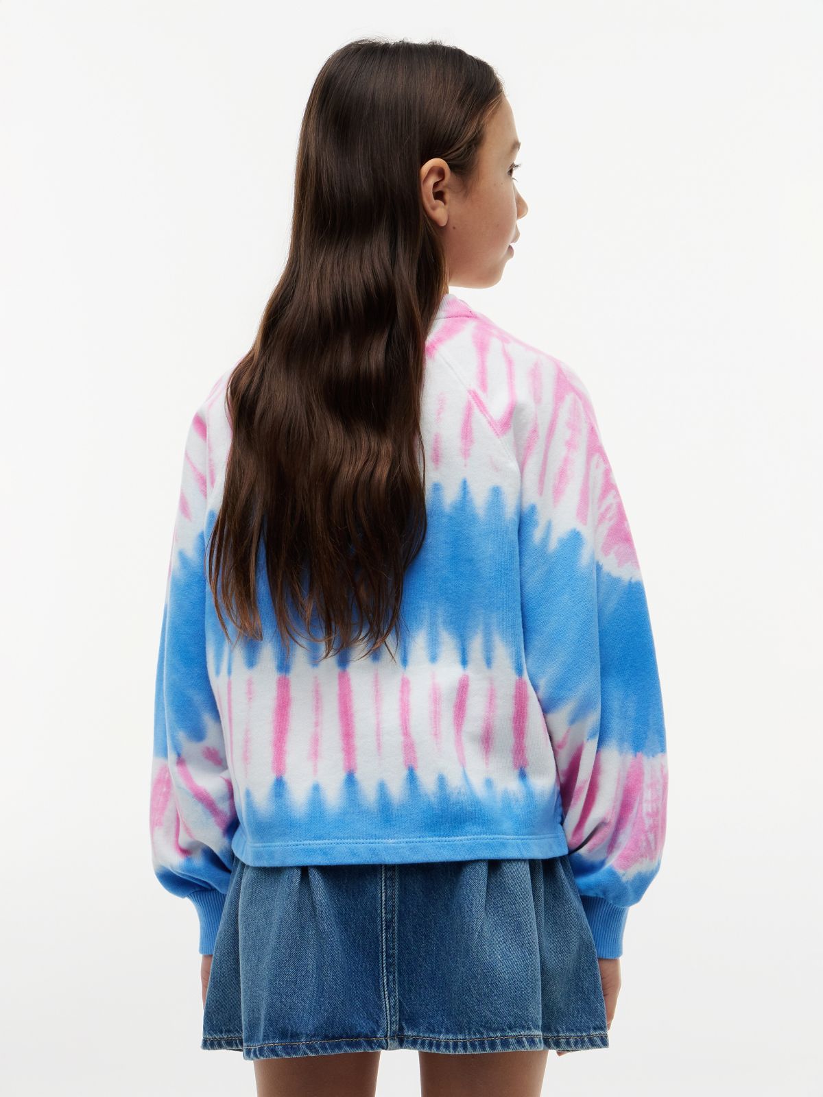 Tonal Flag Tie-Dye Sweatshirt — Multi