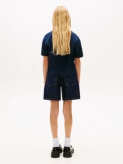 Logo Jersey Crew Neck T-Shirt — Blue 4