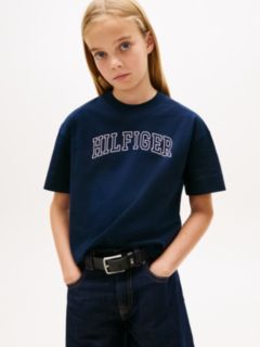 Logo Jersey Crew Neck T-Shirt — Blue 1