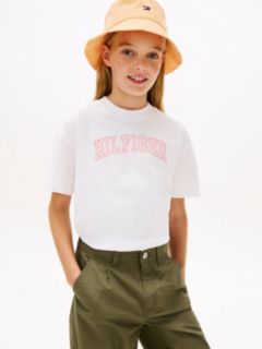 Logo Jersey Crew Neck T-Shirt — White 1