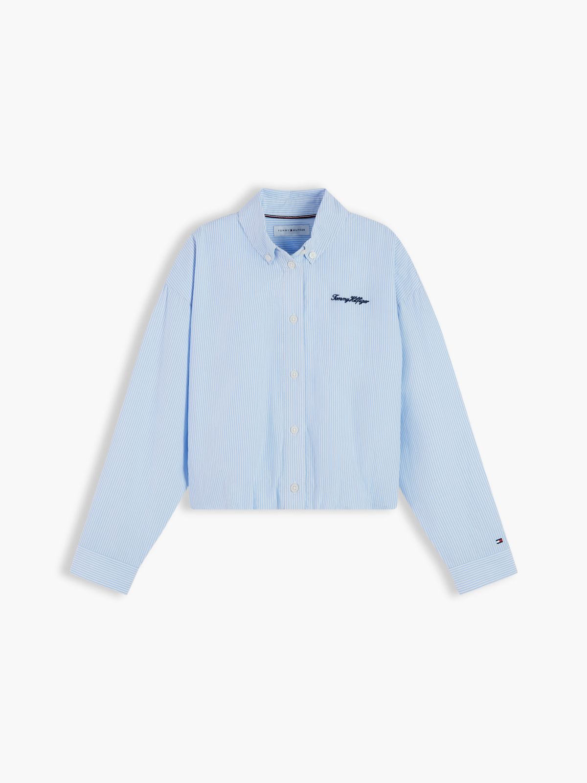 Regular Fit Back Diamanté Star Flag Shirt — Blue