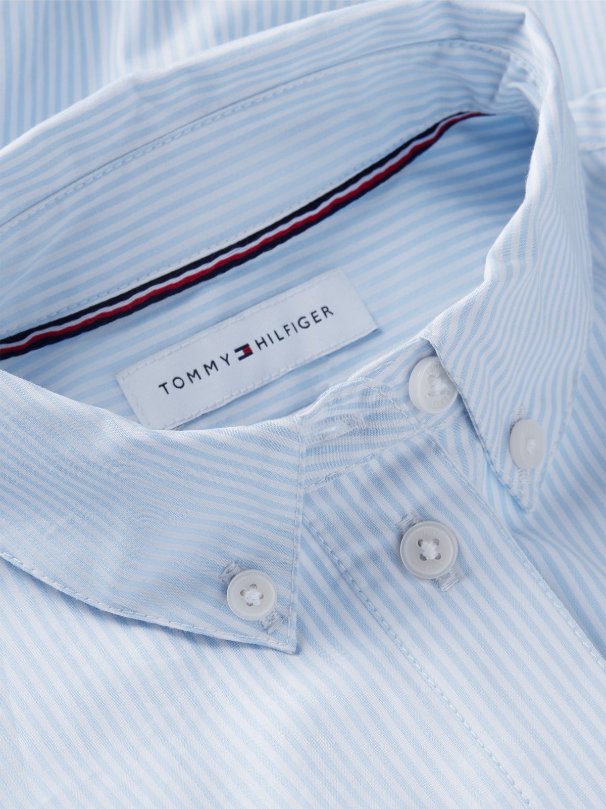 Regular Fit Back Diamanté Star Flag Shirt — Blue