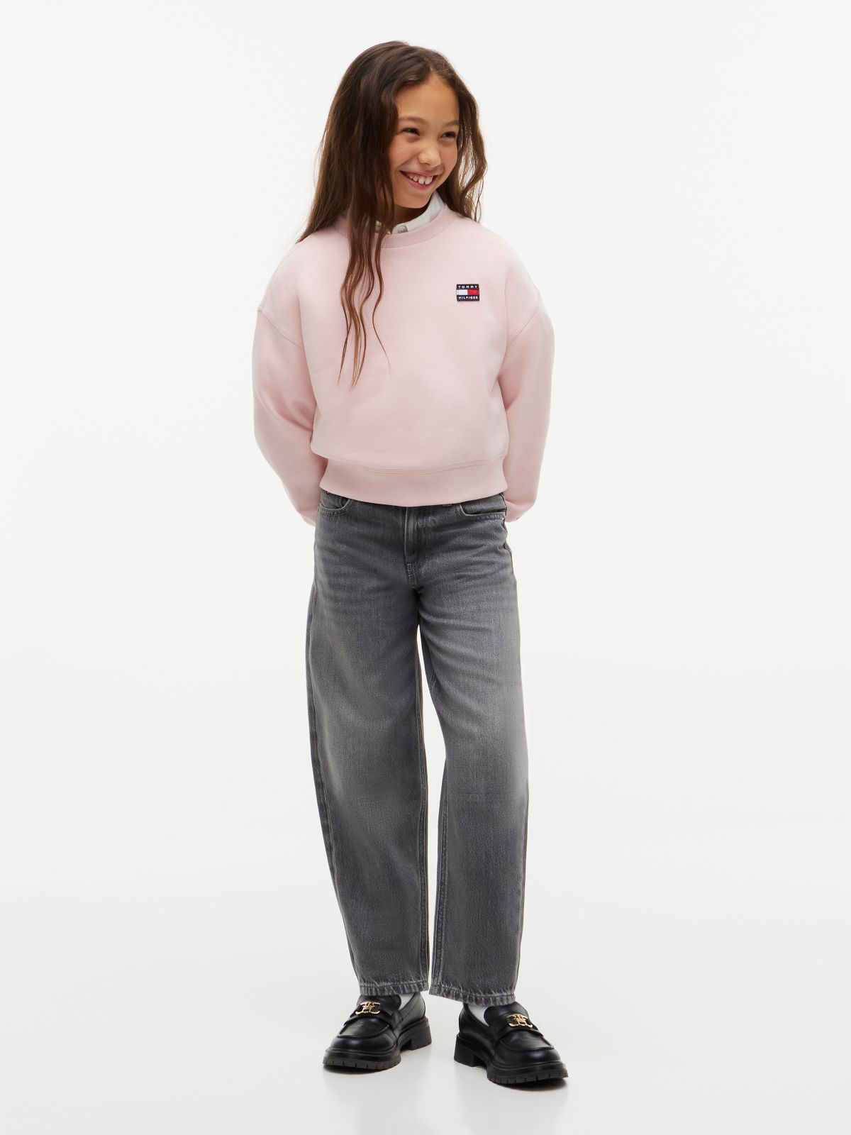 Heritage Logo Relaxed Sweatshirt — Pink