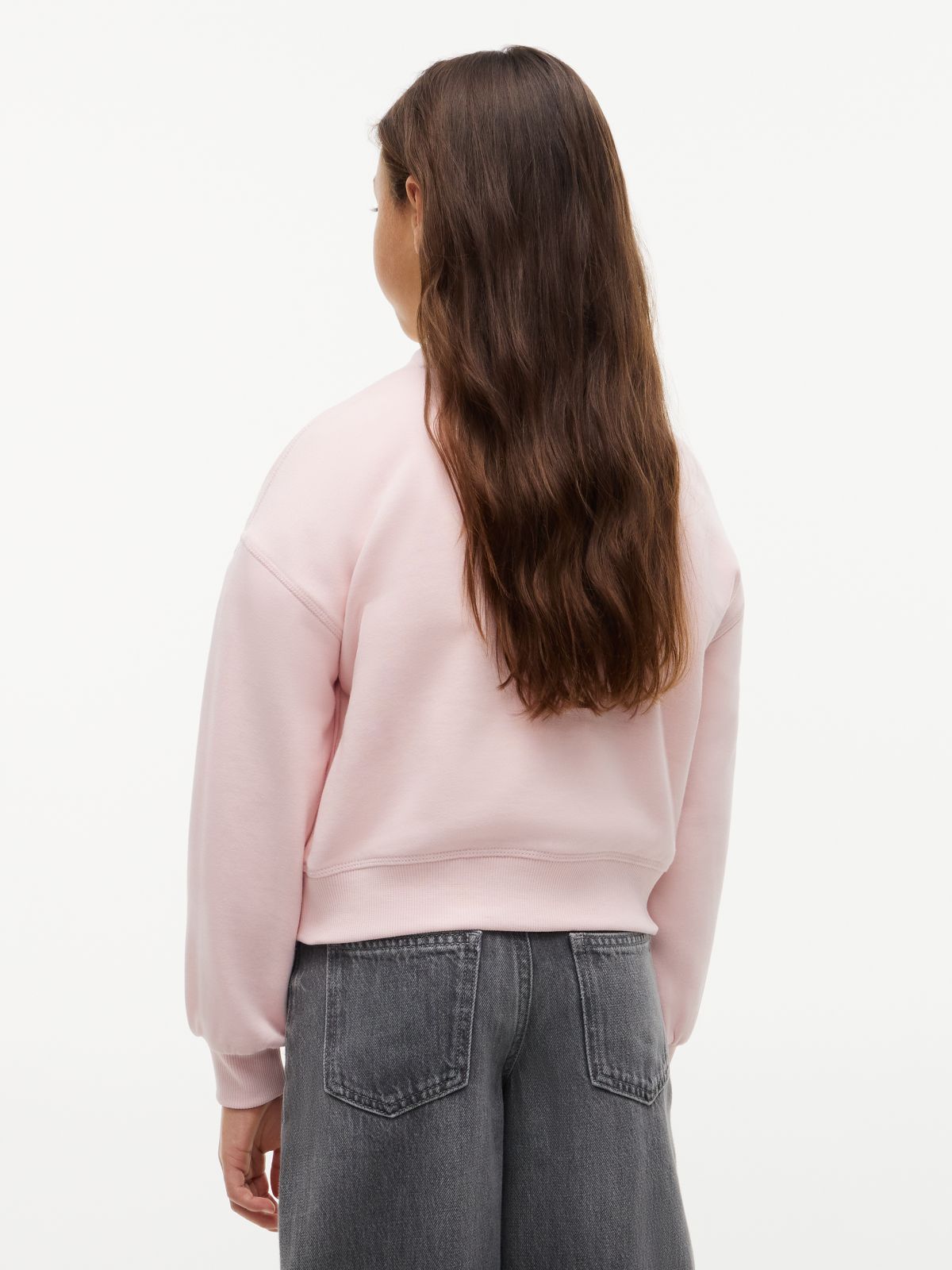 Heritage Logo Relaxed Sweatshirt — Pink