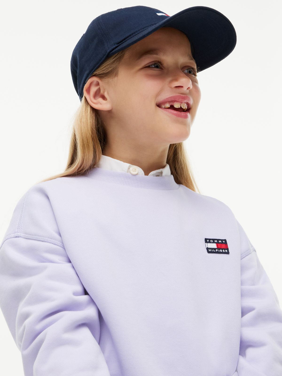 Heritage Logo Relaxed Sweatshirt — Purple