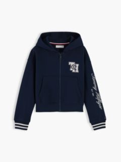 Crest Terry Relaxed Zip-Thru Hoody — Blue 5