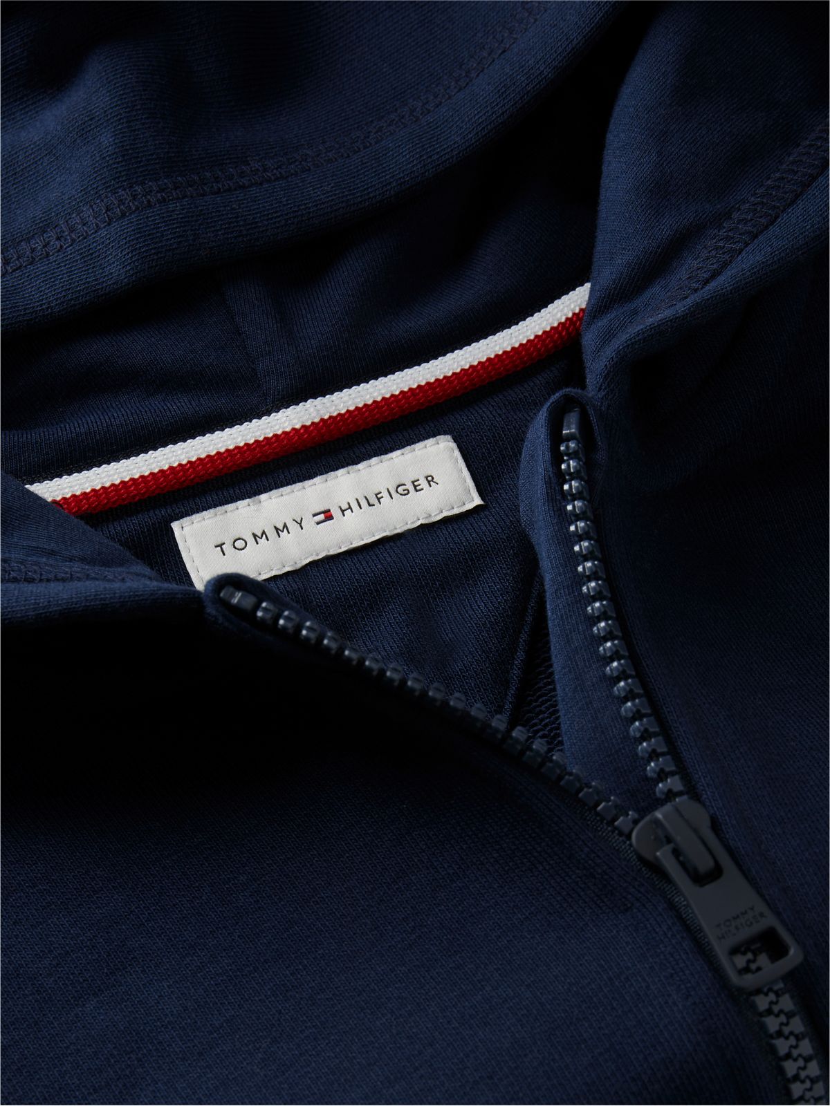 Crest Terry Relaxed Zip-Thru Hoody — Blue