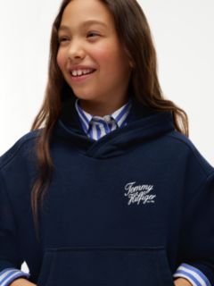 Logo Terry Relaxed Hoody — Blue 3