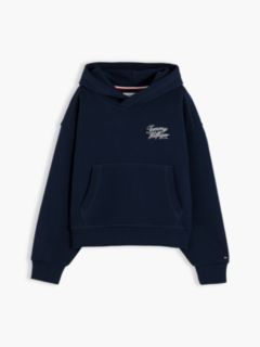 Logo Terry Relaxed Hoody — Blue 5