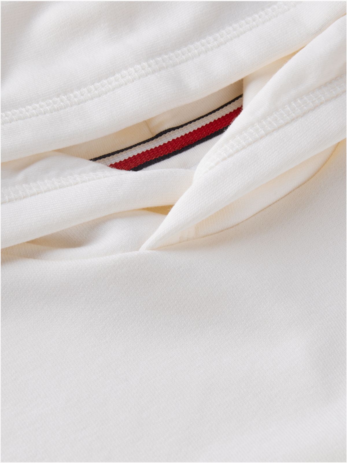 Logo Terry Relaxed Hoody — White