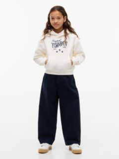 Star Logo Relaxed Hoody — White 2