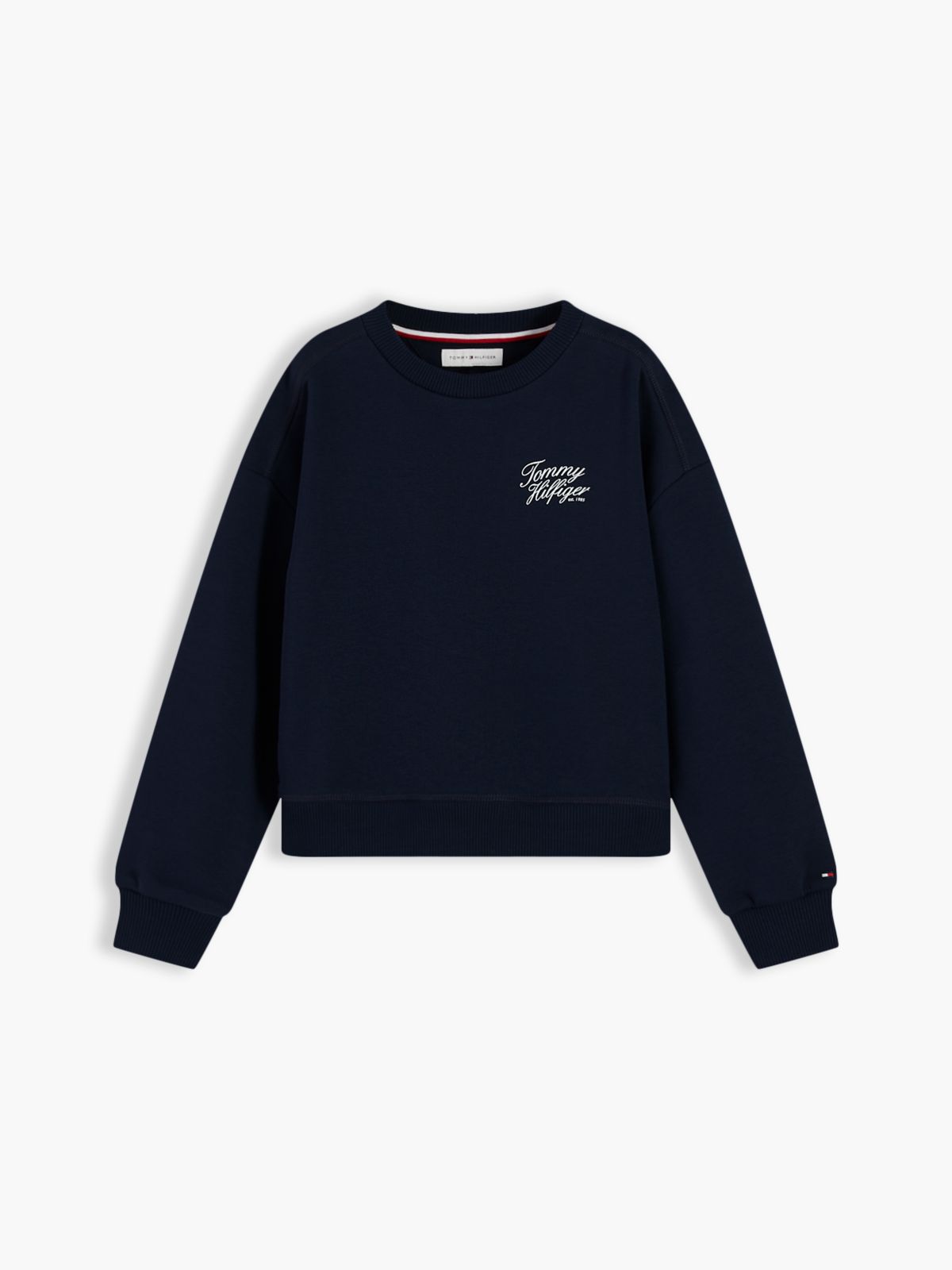 Logo Terry Relaxed Sweatshirt — Blue