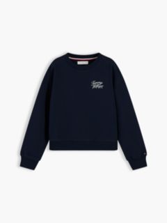 Logo Terry Relaxed Sweatshirt — Blue 5