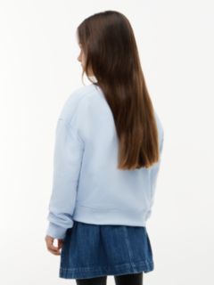 Logo Terry Relaxed Sweatshirt — Blue 4