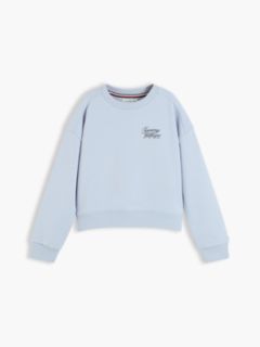 Logo Terry Relaxed Sweatshirt — Blue 5