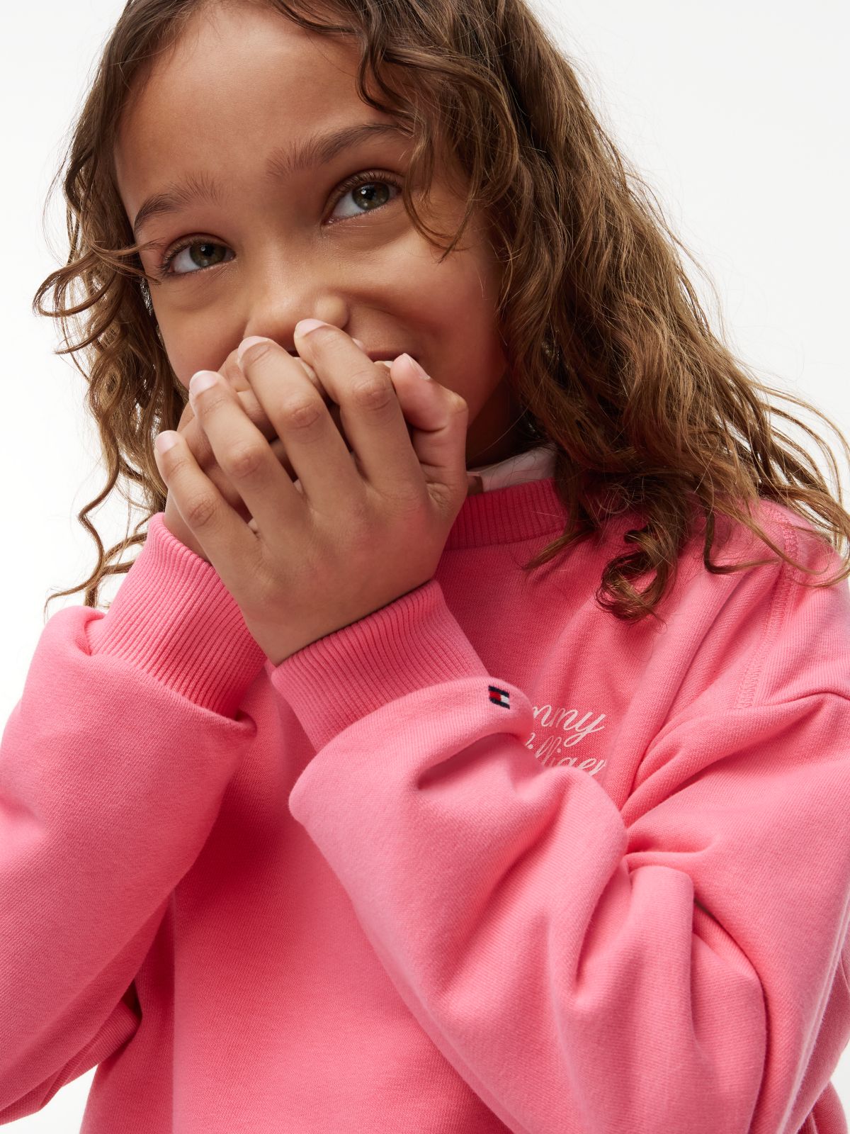 Logo Terry Relaxed Sweatshirt — Pink