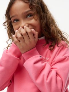Logo Terry Relaxed Sweatshirt — Pink 3