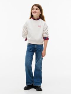 Logo Terry Relaxed Sweatshirt — White 2