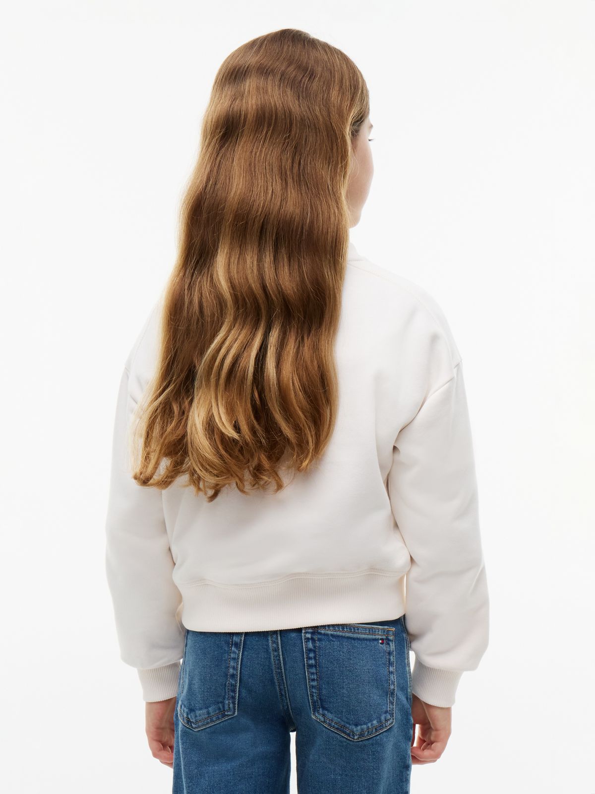 Logo Terry Relaxed Sweatshirt — White