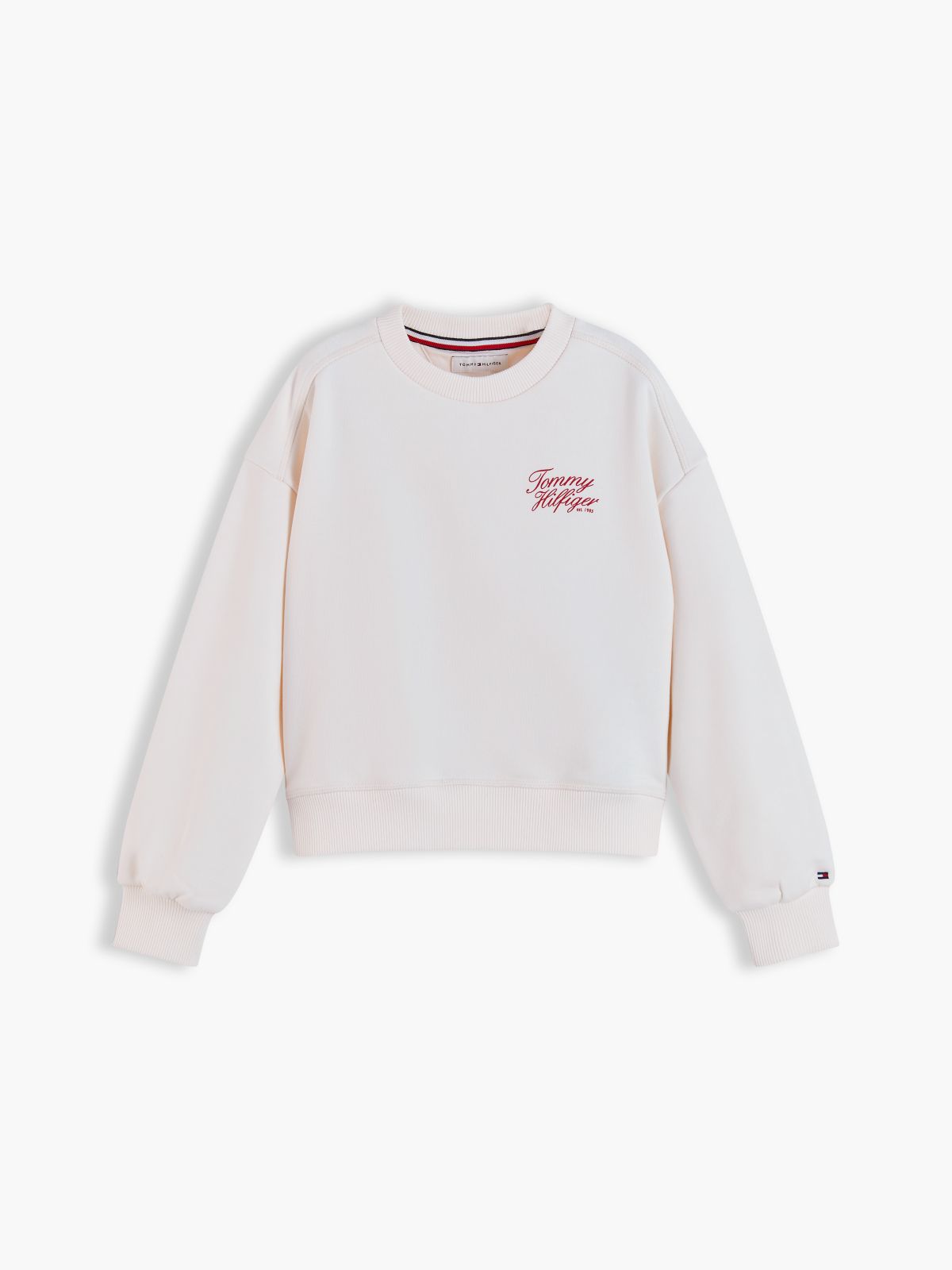 Logo Terry Relaxed Sweatshirt — White