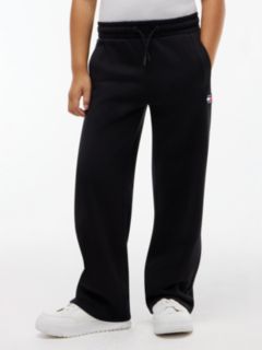 Heritage Flag Logo Wide Leg Joggers — Black 1