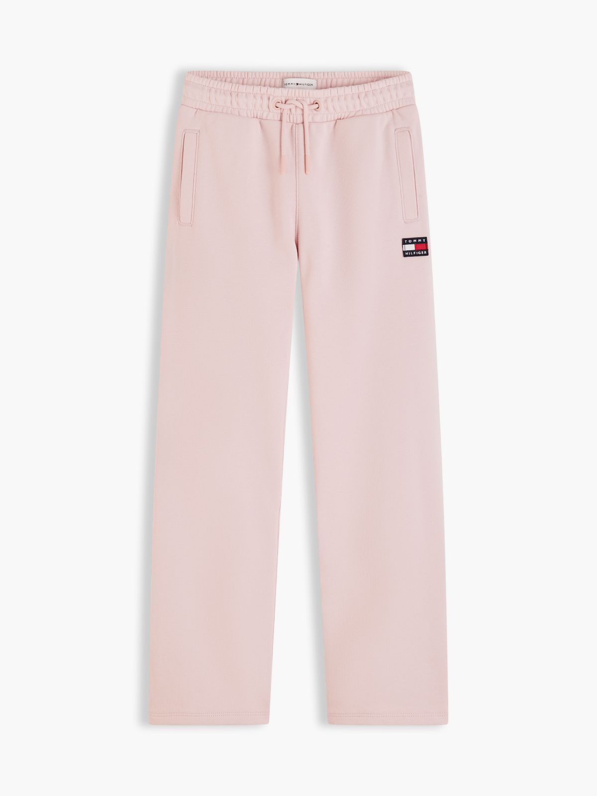Heritage Flag Logo Wide Leg Joggers — Pink
