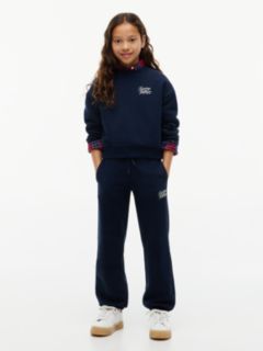 Logo Terry Relaxed Cuffed Joggers — Blue 2