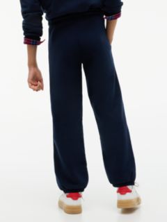 Logo Terry Relaxed Cuffed Joggers — Blue 4