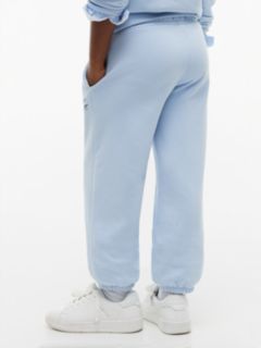 Logo Terry Relaxed Cuffed Joggers — Blue 4