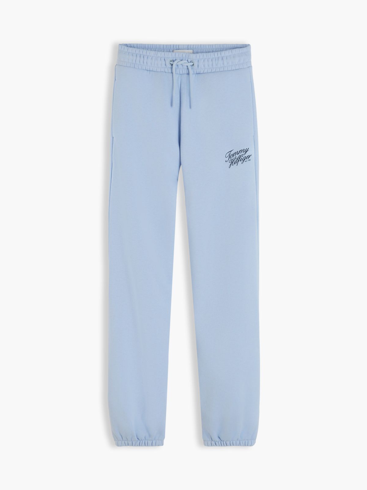 Logo Terry Relaxed Cuffed Joggers — Blue