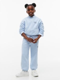 Logo Terry Relaxed Cuffed Joggers — Blue 1
