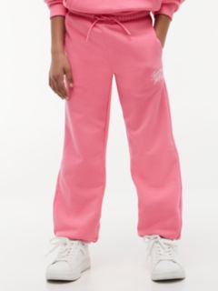 Logo Terry Relaxed Cuffed Joggers — Pink 2